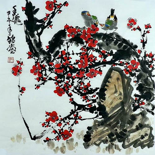 Plum Blossom,66cm x 66cm(26〃 x 26〃),zym21142041-z