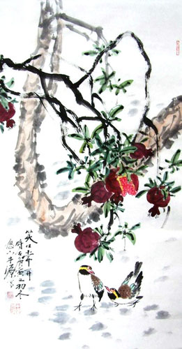 Pomegranate,50cm x 100cm(19〃 x 39〃),2529003-z