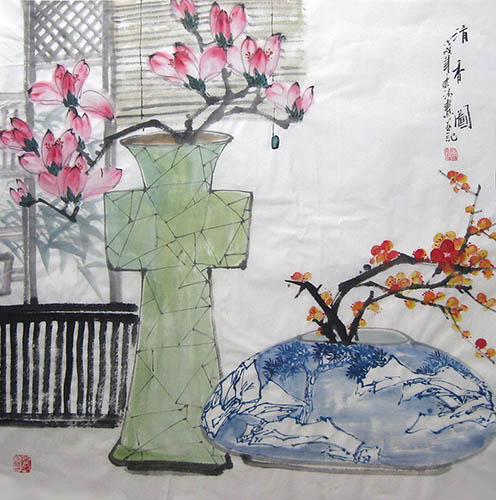 Qing Gong,68cm x 68cm(27〃 x 27〃),2024002-z