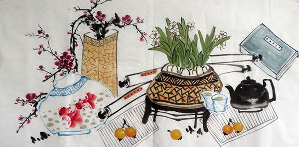 Qing Gong,50cm x 100cm(19〃 x 39〃),2350008-z