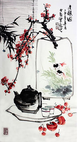 Qing Gong,50cm x 100cm(19〃 x 39〃),syx21172004-z