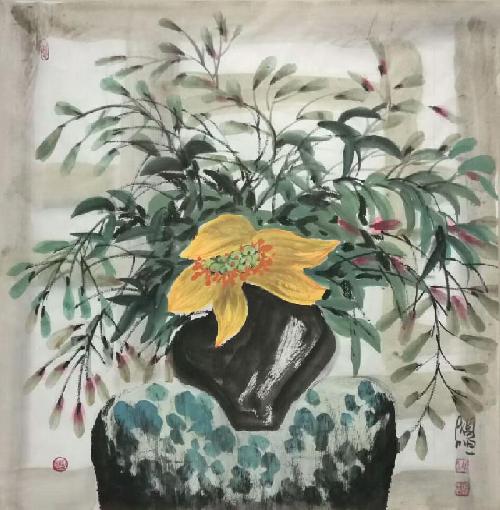 Qing Gong,68cm x 68cm(27〃 x 27〃),wh21079010-z