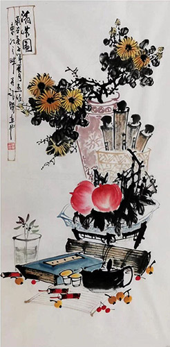 Qing Gong,50cm x 100cm(19〃 x 39〃),xqf21217001-z