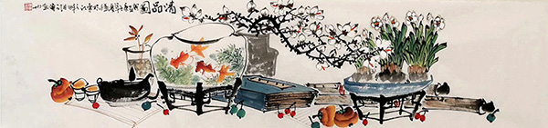 Qing Gong,35cm x 136cm(14〃 x 53〃),xqf21217003-z