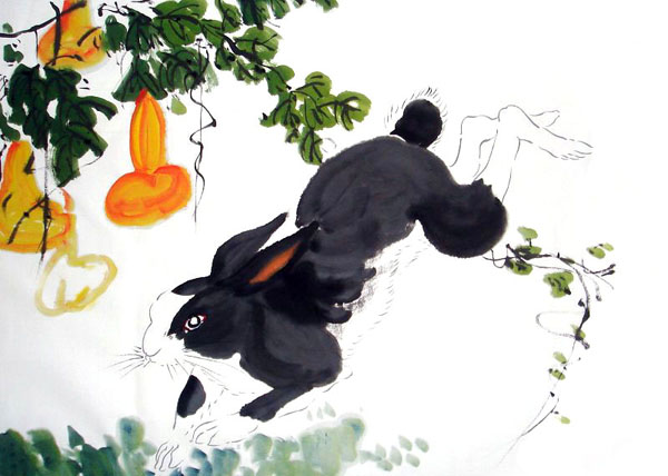 Rabbit,70cm x 100cm(27〃 x 39〃),4906001-z