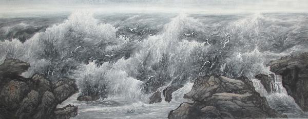 Sea,70cm x 180cm(27〃 x 70〃),lh11083012-z