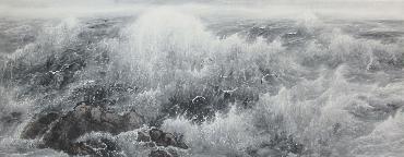 Chinese Sea Painting,70cm x 180cm,lh11083015-x