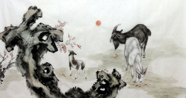 Sheep,69cm x 138cm(27〃 x 54〃),4450012-z