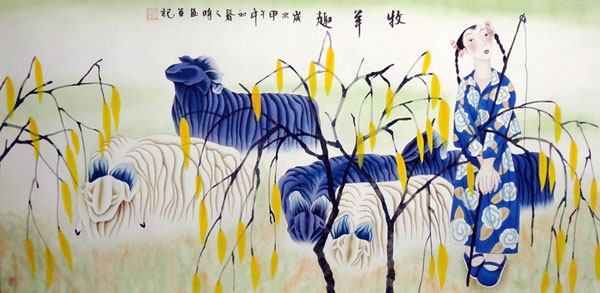 Sheep,66cm x 130cm(26〃 x 51〃),4464002-z