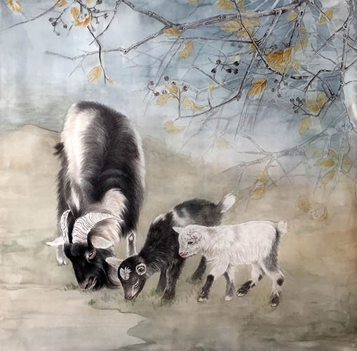 Sheep,68cm x 68cm(27〃 x 27〃),lbz41082022-z