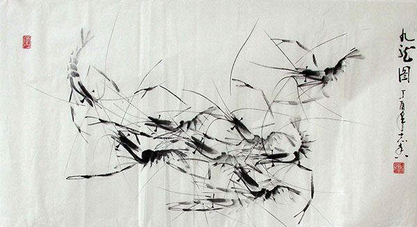 Shrimp,50cm x 100cm(19〃 x 39〃),jzx21080018-z