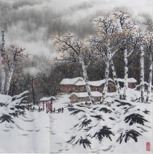 Snow,68cm x 68cm(27〃 x 27〃),wyg11084006-z