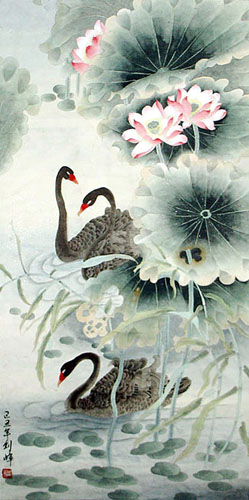 Swan,69cm x 138cm(27〃 x 54〃),2336098-z