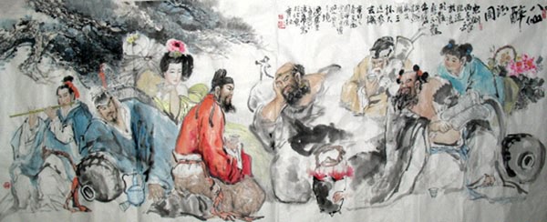 the Eight Immortals,97cm x 180cm(38〃 x 70〃),3447137-z