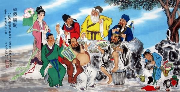 the Eight Immortals,66cm x 136cm(26〃 x 53〃),3519029-z