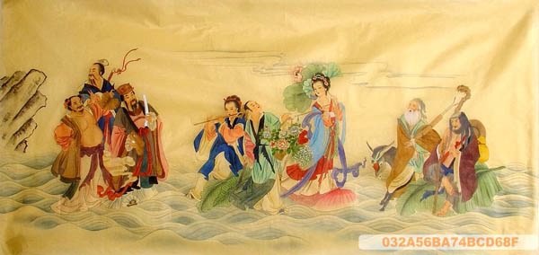 the Eight Immortals,66cm x 136cm(26〃 x 53〃),3537036-z