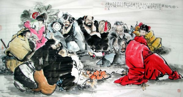 the Eight Immortals,97cm x 180cm(38〃 x 70〃),3546024-z