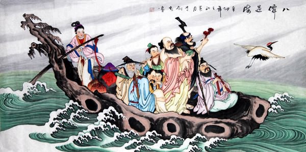 the Eight Immortals,66cm x 136cm(26〃 x 53〃),3797003-z