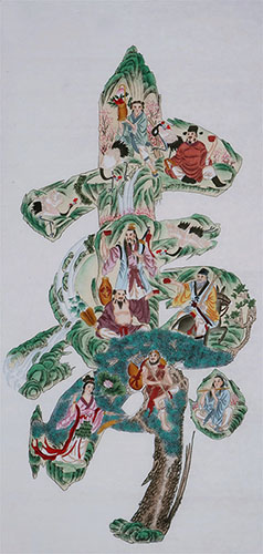 the Eight Immortals,66cm x 130cm(26〃 x 51〃),cyd31123001-z