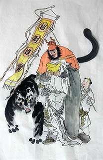 Chinese the Three Gods of Fu Lu Shou Painting,60cm x 100cm,ds31165015-x