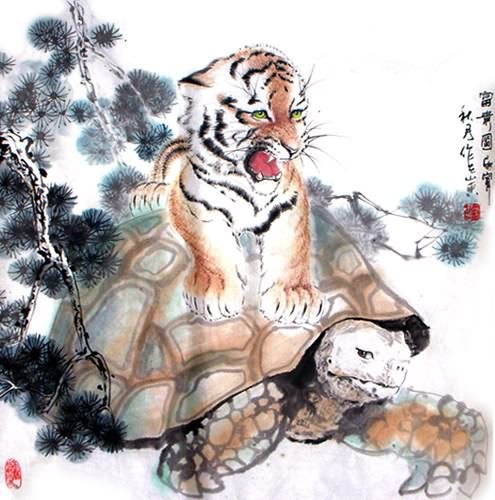 Tiger,69cm x 69cm(27〃 x 27〃),4695020-z