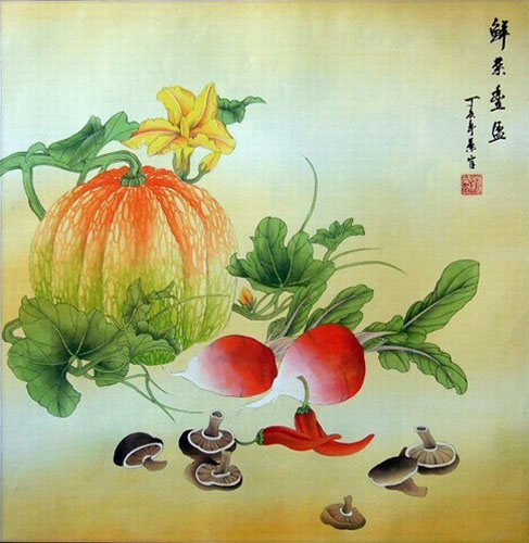 Vegetables,69cm x 69cm(27〃 x 27〃),2385010-z