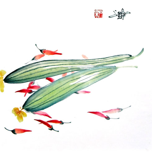 Vegetables,33cm x 33cm(13〃 x 13〃),2604006-z