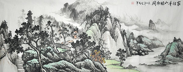 Village Countryside,70cm x 180cm(27〃 x 70〃),1011036-z