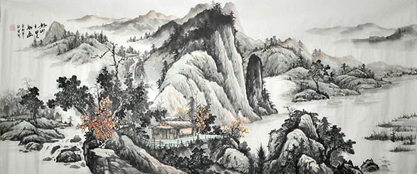 Village Countryside,70cm x 180cm(27〃 x 70〃),1011040-z