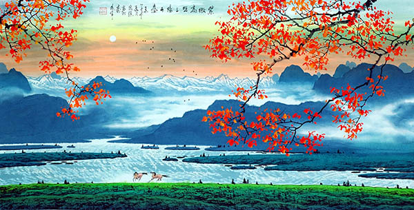 Village Countryside,68cm x 136cm(27〃 x 54〃),1095032-z