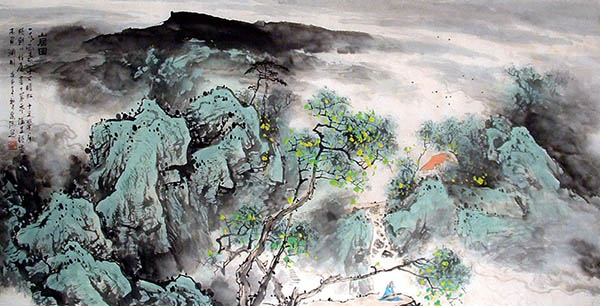 Village Countryside,68cm x 136cm(27〃 x 54〃),1095043-z