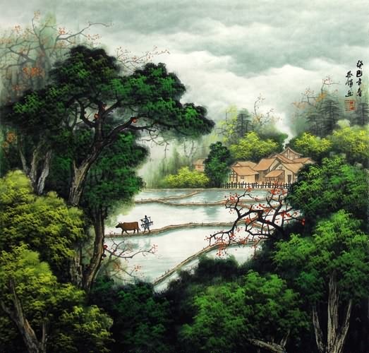 Village Countryside,66cm x 66cm(26〃 x 26〃),1135106-z