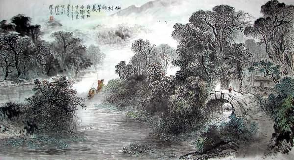 Village Countryside,97cm x 180cm(38〃 x 70〃),1188002-z