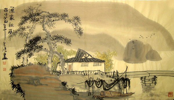 Village Countryside,50cm x 80cm(19〃 x 31〃),1579001-z