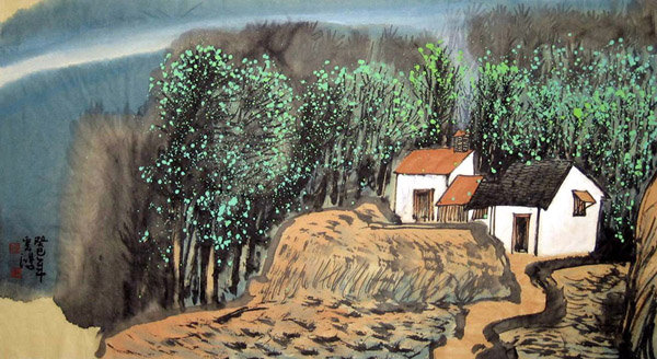 Village Countryside,50cm x 80cm(19〃 x 31〃),1579029-z