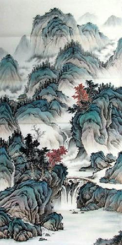 Village Countryside,69cm x 138cm(27〃 x 54〃),wym11088009-z