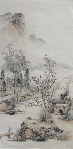 Village Countryside,69cm x 138cm(27〃 x 54〃),wym11088015-z