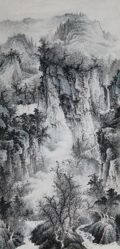 Village Countryside,69cm x 138cm(27〃 x 54〃),wym11088019-z