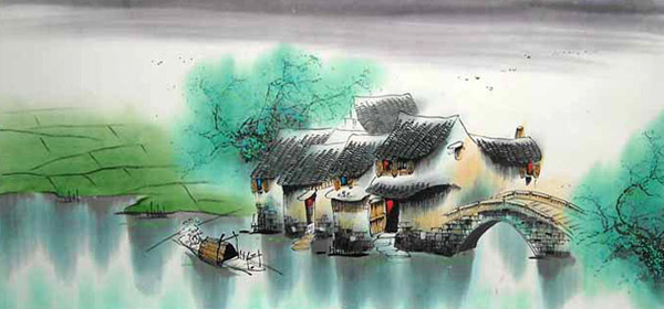 Water Township,57cm x 120cm(22〃 x 47〃),1195010-z