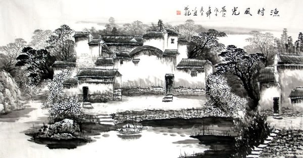 Water Township,66cm x 136cm(26〃 x 53〃),1204006-z