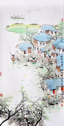 Water Township,66cm x 136cm(26〃 x 53〃),1206001-z