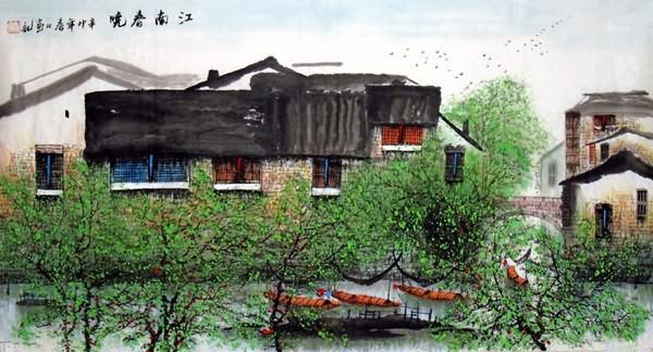 Water Township,50cm x 100cm(19〃 x 39〃),1464010-z