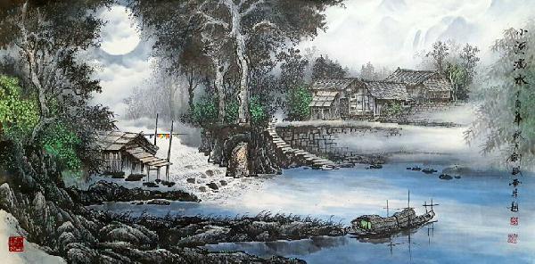 Water Township,66cm x 136cm(26〃 x 53〃),1738003-z