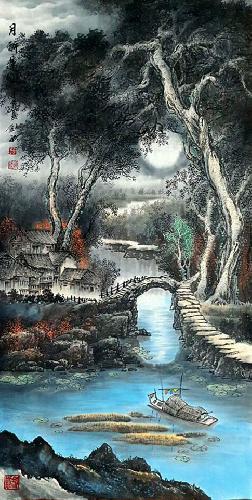 Water Township,66cm x 136cm(26〃 x 53〃),1738005-z