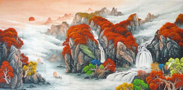 Waterfall,96cm x 240cm(38〃 x 94〃),1134007-z