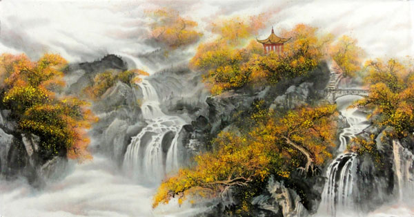 Waterfall,69cm x 138cm(27〃 x 54〃),1147001-z