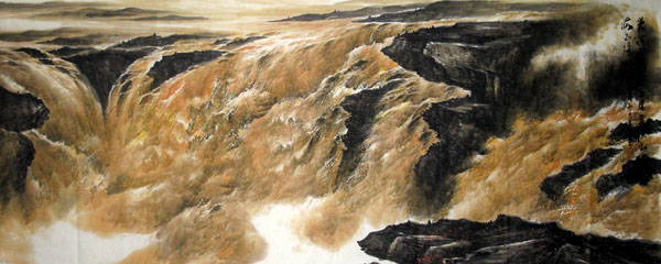 Yellow River,96cm x 240cm(38〃 x 94〃),1119028-z