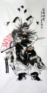 Chinese Zhong Kui Painting,69cm x 138cm,3777007-x