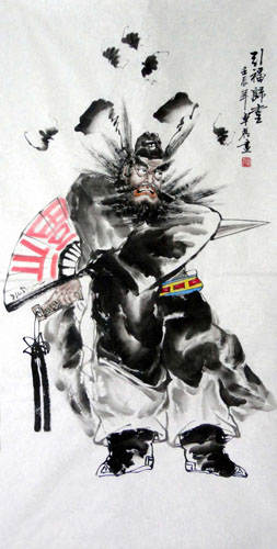 Zhong Kui,69cm x 138cm(27〃 x 54〃),3777007-z