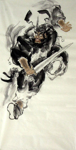 Zhong Kui,69cm x 138cm(27〃 x 54〃),3777009-z